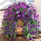 Artificial Faux Hanging Flowers Plants for Spring Outdoor Outside Decoration